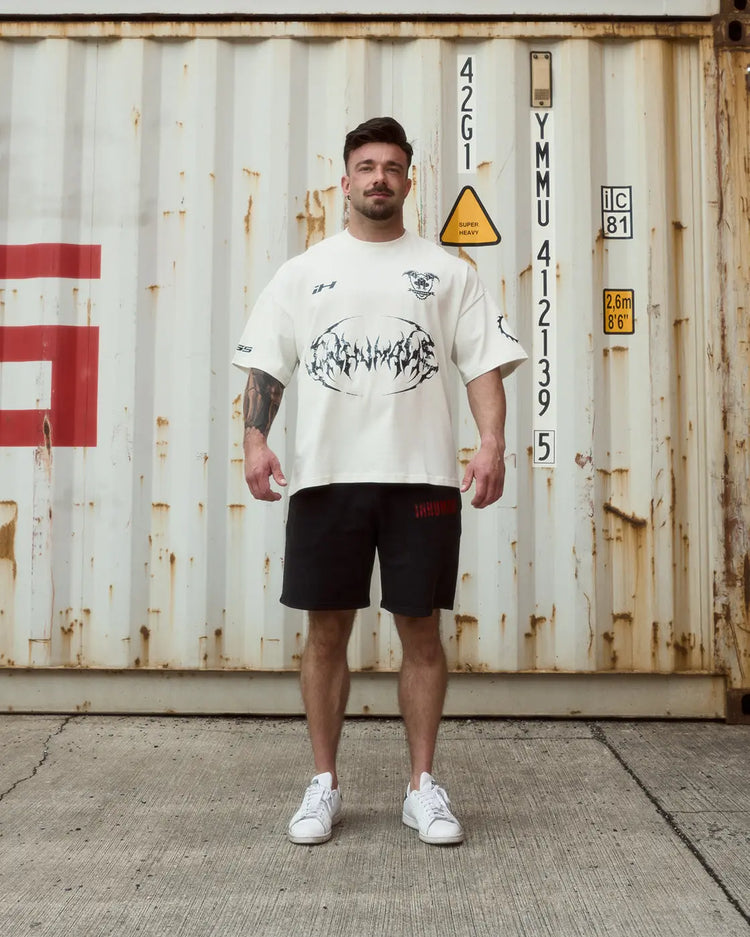 Jersey Boxy T-Shirt Vintage White inhumane.de