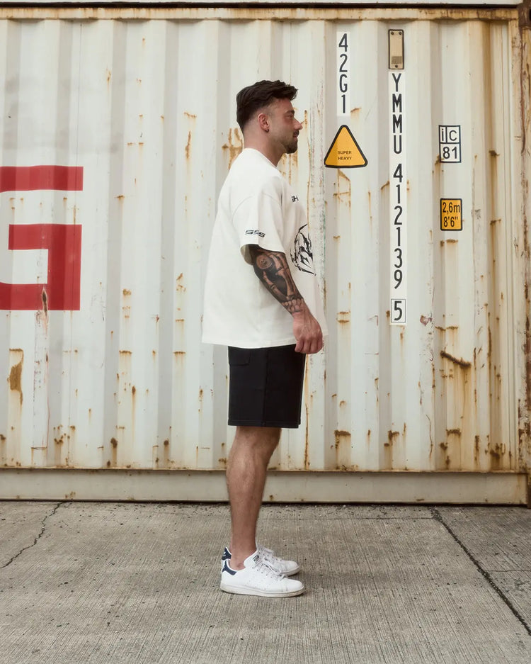 Jersey Boxy T-Shirt Vintage White inhumane.de