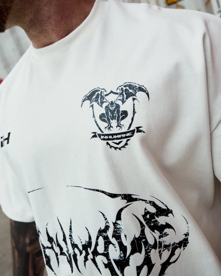 Jersey Boxy T-Shirt Vintage White inhumane.de