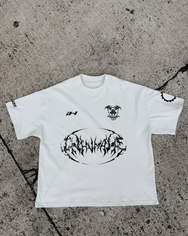 Jersey Boxy T-Shirt Vintage White inhumane.de