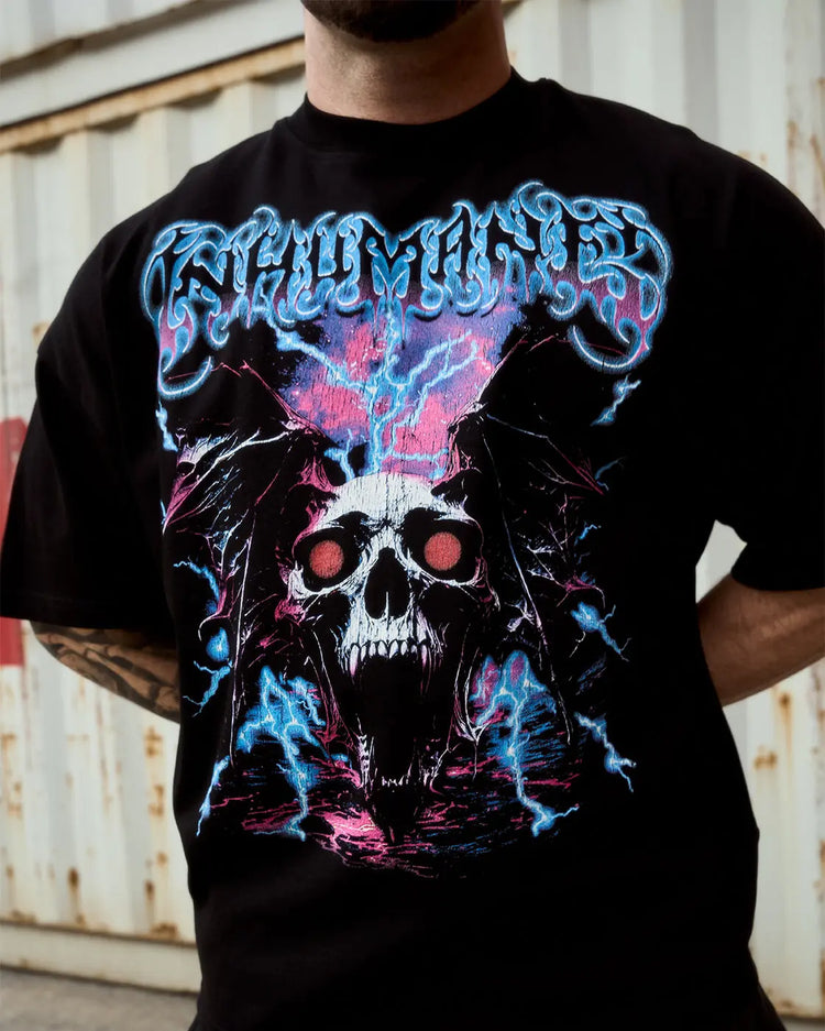 Cursed Wings Boxy T-Shirt Black inhumane.de