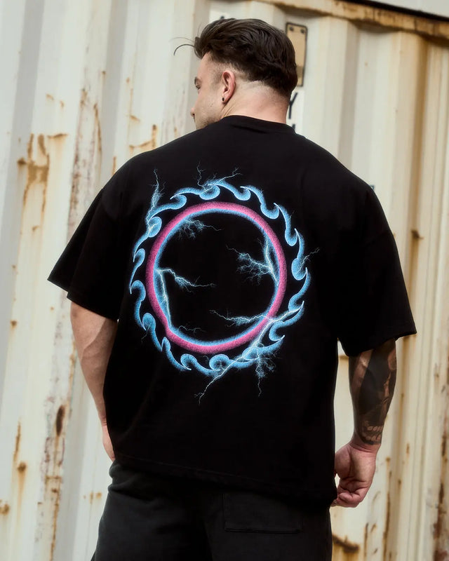 Cursed Wings Boxy T-Shirt Black inhumane.de