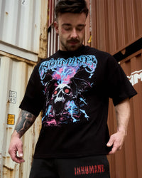 Cursed Wings Boxy T-Shirt Black inhumane.de