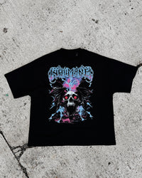 Cursed Wings Boxy T-Shirt Black inhumane.de