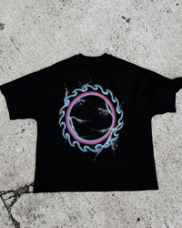 Cursed Wings Boxy T-Shirt Black inhumane.de