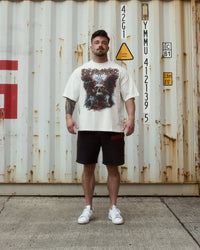 Cursed Wings Boxy T-Shirt Vintage White inhumane.de