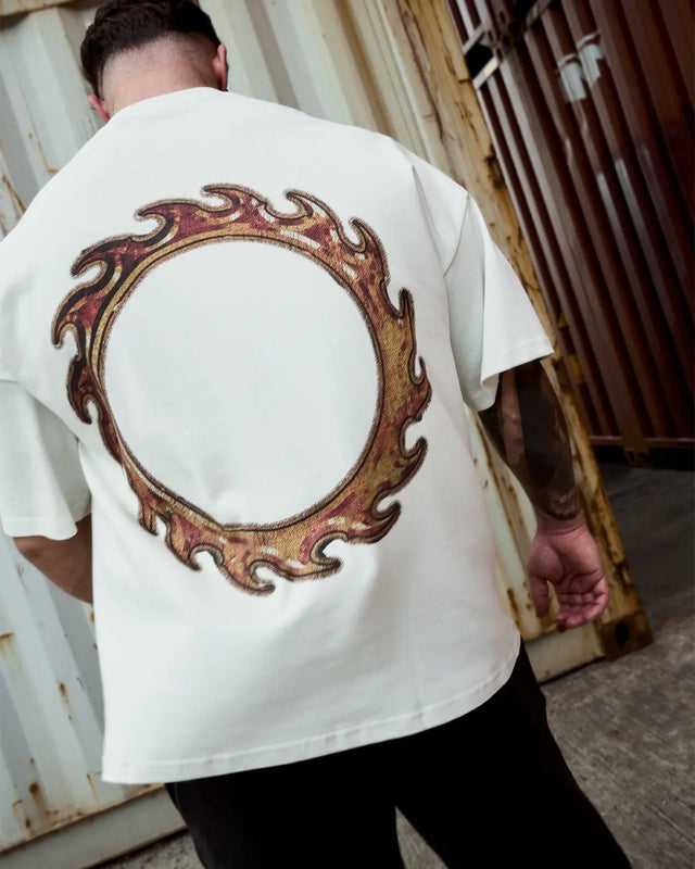 Cursed Wings Boxy T-Shirt Vintage White inhumane.de
