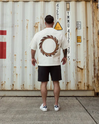 Cursed Wings Boxy T-Shirt Vintage White inhumane.de