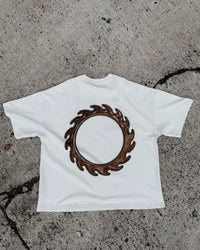 Cursed Wings Boxy T-Shirt Vintage White inhumane.de