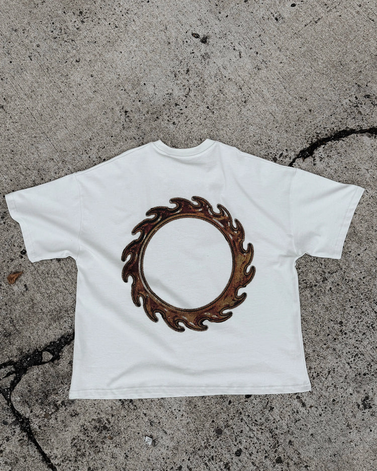 Cursed Wings Boxy T-Shirt Vintage White inhumane.de